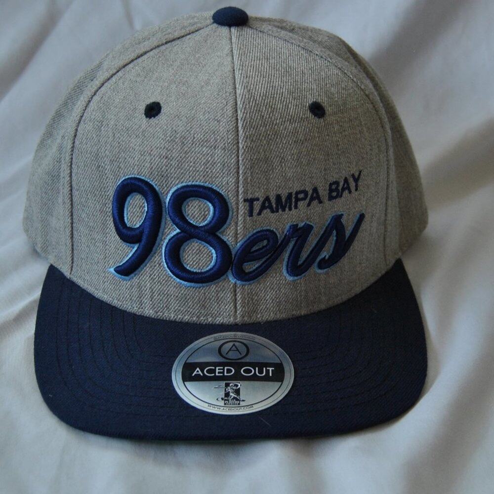 98ers Tampa Bay The Classics  Gray & Blue Snapback Hat